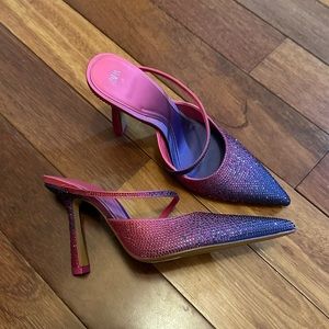 Zara Crystal Ombré Mules